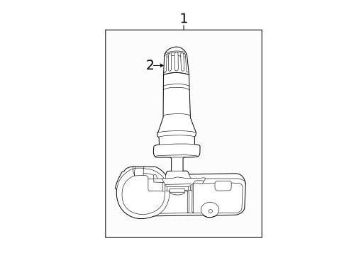 Tire Pressure Monitor Components for 2016 Chrysler 200 #0