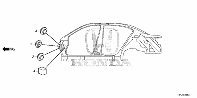 Grommet (Side) for 2017 Honda Accord #0