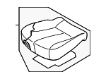 891004D113AGW - Body: Seat Cushion for Kia: Sedona Image