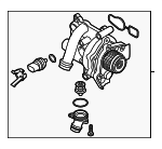 6H121010L - Belts &amp; Cooling: Engine Water Pump for Audi Image image