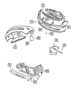 5080884AA - Frames and Bumpers: Front Fascia for Dodge: Neon Image