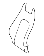 23891012043E68 - Body: Seat Back Cover for Mercedes-Benz Image