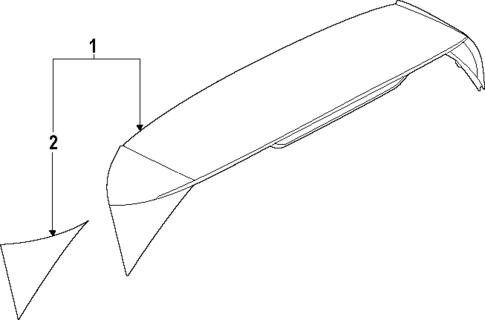 Spoiler for 2022 Volkswagen Golf R #0