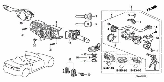 Combination Switch for 2008 Honda S2000 #0