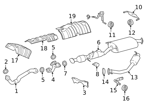Exhaust Components for 2018 Lexus RX450hL #0