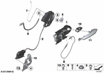 51227275405 - : Left Operating Rod for BMW Image