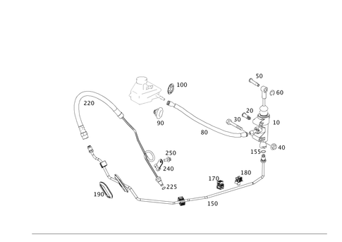 Pedal Assembly Hydraulic Components for 2008 Mercedes-Benz C300 #0