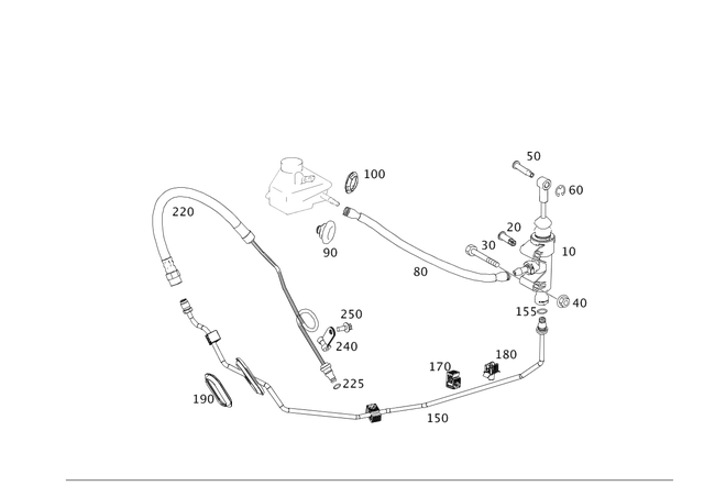 2072900213 - Pedal Assembly: Clutch Line for Mercedes-Benz: C250, C300, C350, C63 AMG, E550 Image image