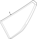 87810DO500 - Body: Quarter Glass for Kia: EV9 Image