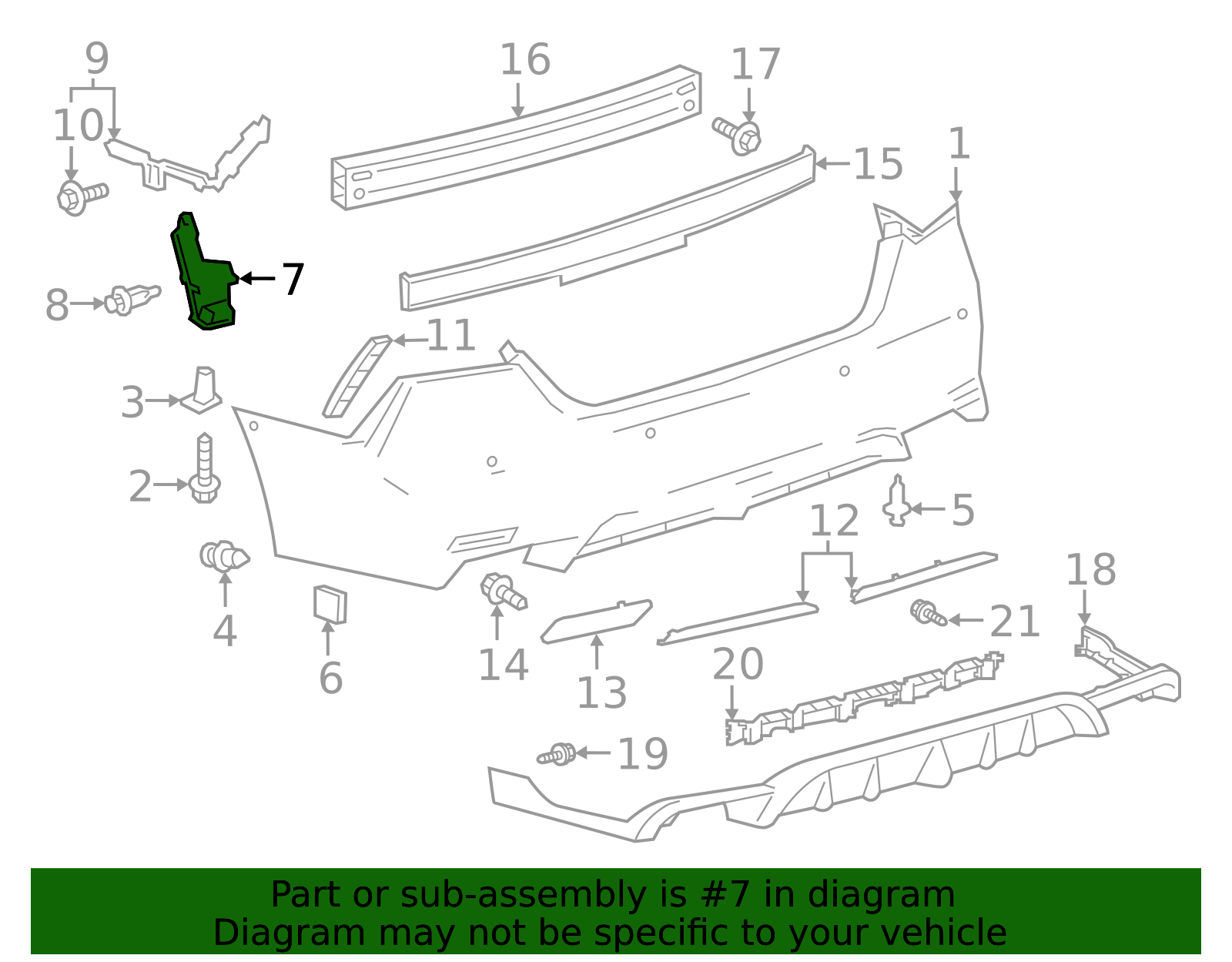 52592-06030 - Bumper Seal 2018-2025 Toyota Camry | Longo Toyota Parts