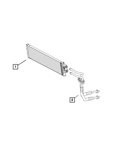 Transmission Oil Cooler, and Lines for 2018 Ram ProMaster City #0