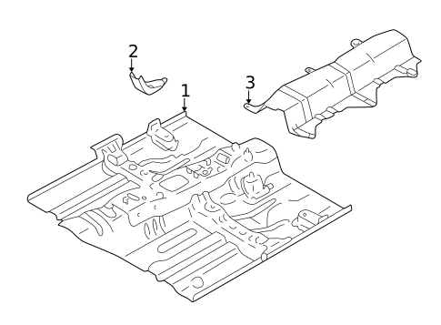 Floor & Rails for 1997 Mazda Millenia #0