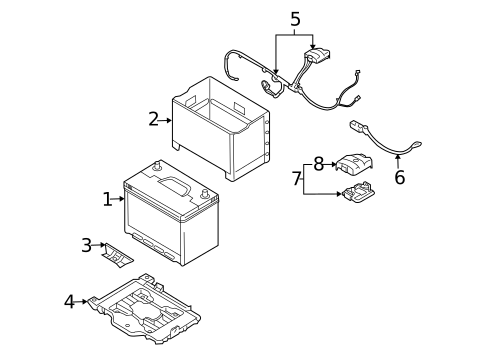 Battery for 2009 Hyundai Veracruz #0