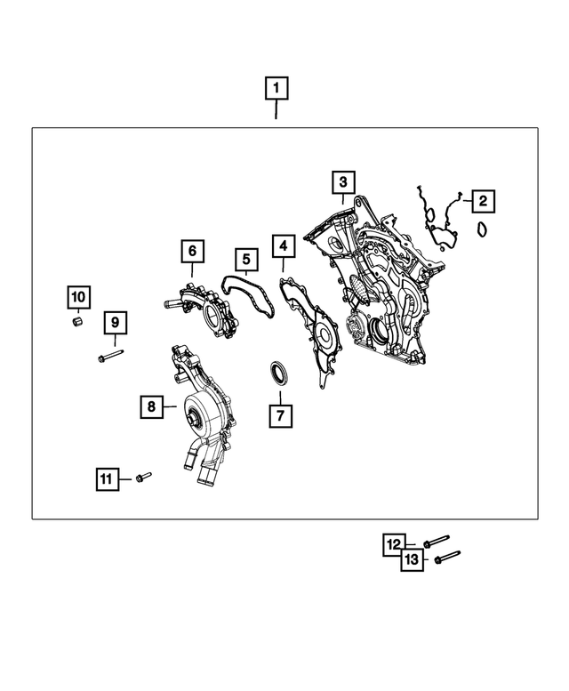 6105053AA - 3.6L Gas; Engine: Hex Head Bolt, Mounting for Mopar Image