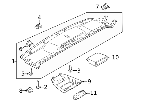 Overhead Console for 2019 Ford Transit-150 #0