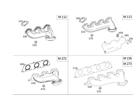 Exhaust Manifold for 2008 Mercedes-Benz CLK350 #0