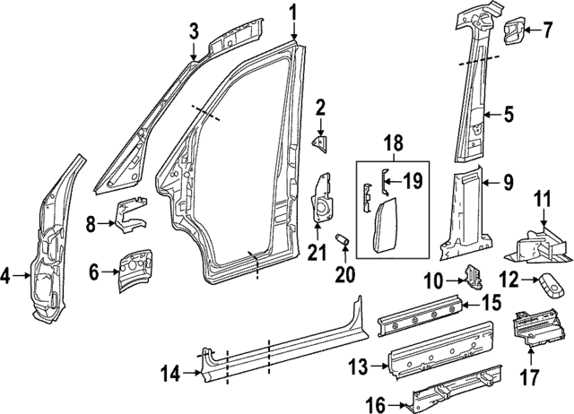 910750000064 - : Fuel Door for Mercedes-Benz Image