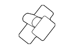 91513T0AA11 - Body: Wheel Opening Molding Retainer Clip for Honda Image