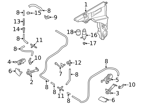 Headlamp Washers/Wipers for 2022 Audi A6 allroad #0