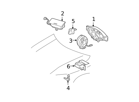 Air Bag Components for 2004 Scion xB #0