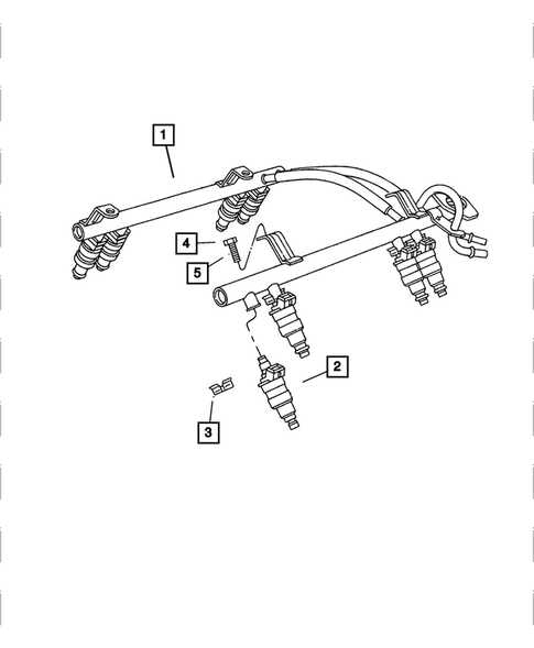 Fuel Rail for 2002 Dodge Durango #0