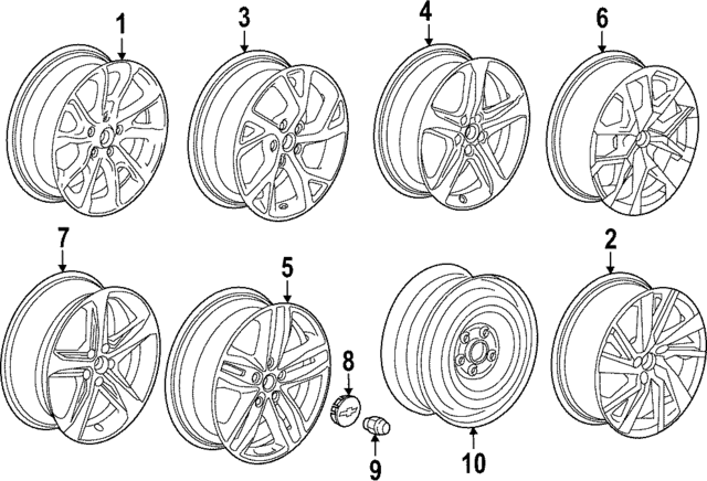 84548857 - : Part# 84548857 Wheel for Chevrolet: Equinox Image