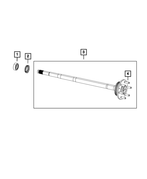 Rear Axle Shafts for 2019 Ram 1500 #1
