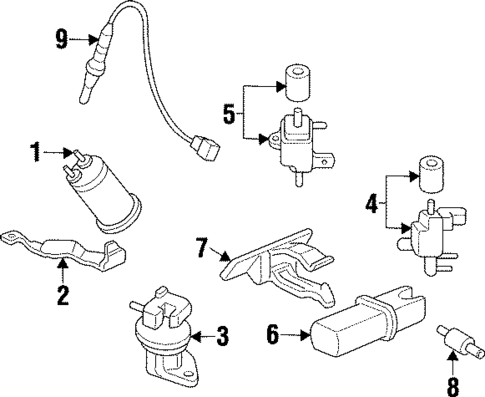 EGR System for 1995 Acura TL #0