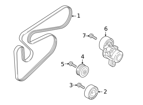 Belts & Pulleys for 2015 Mitsubishi Outlander #0