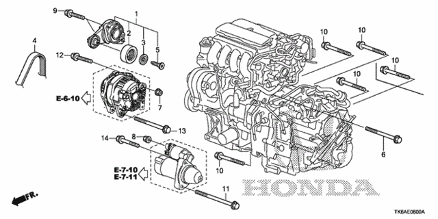 Auto Tensioner for 2013 Honda Fit #0