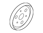 251292S000 - Cooling System: Engine Water Pump Pulley for Hyundai Image