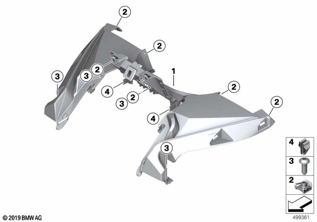46638558236 - : Trim Instrument Cluster Front for BMW-Motorrad Image