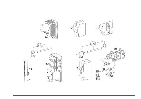Vacuum Pump and Connector for 2006 Mercedes-Benz CLS500 #0