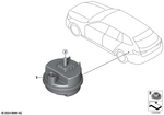 65755B72AC4 - Audio, Navigation, Electronic Systems: Altern.Power Siren W Inclination Indicat for BMW Image