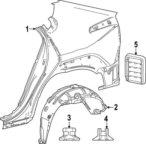 Quarter Panel & Components for 2025 Toyota bZ4X #0