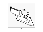 83404TK8A02ZA - : Rear Trim for Honda Image