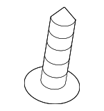 11609457 - Electrical: High Mount Lamp Bolt for Buick: Cascada, Enclave, Encore, Envision, LaCrosse, Regal Sportback, Regal TourX | Cadillac: ATS, CT6, CTS, ELR, Escalade, Escalade ESV, Seville, XT5 | Chevrolet: Bolt EV, Camaro, Caprice, Colorado, Corvette, Cruze, Cruze Limited, Equinox, HHR, Malibu, Malibu Limited, Monte Carlo, Silverado 1500, Silverado 1500 LD, Silverado 2500 HD, Silverado 3500 HD, Sonic, Spark, Spark EV, SS, Suburban, Tahoe, Traverse, Trax, Volt | GMC: Acadia, Acadia Limited, Canyon, Sierra 1500, Sierra 1500 Limited, Sierra 2500 HD, Sierra 3500 HD, Yukon, Yukon XL | Hummer: H3T | Oldsmobile: Aurora, Silhouette | Pontiac: Aztek, G8 | Saturn: Aura Image