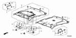 88217TR0A01ZD - Interior/Bumper: HOLDER ASSY., SUNVISOR *YR327L* (PEARL IVORY) for Honda Image