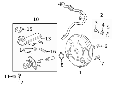 Master Cylinder - Components On Dash Panel for 2022 Hyundai Accent #0