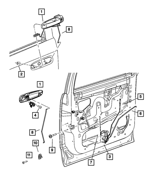 Front Door for 2005 Dodge Durango #1