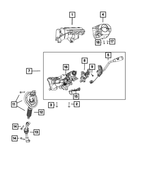 Steering Column and Intermediate Shaft for 2017 Ram 2500 #0