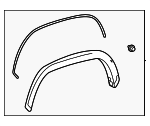 750870C903 - Body: Wheel Opening Molding for Toyota: Tundra Image