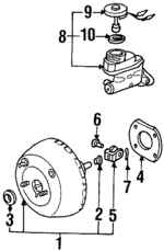46400S10A01 - Body: Power Booster for Acura Image
