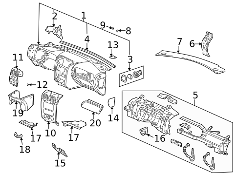 Instrument Panel for 2006 Isuzu Ascender #0