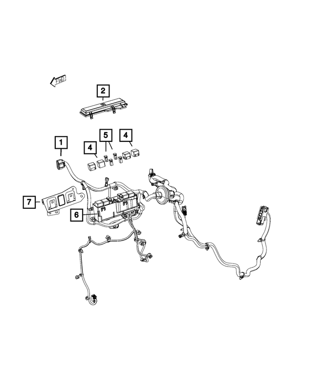 « 68268012AD – Electrical : Tableau De Bord Cablage pour Mopar Image »