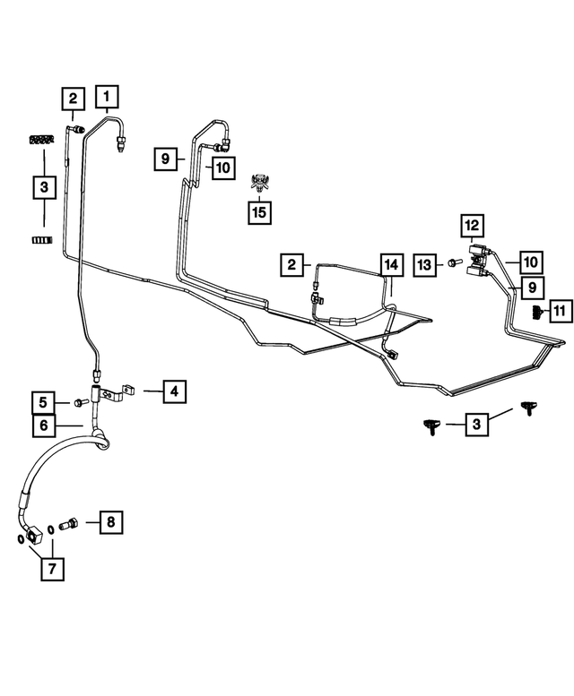 68137427AA - Brakes: Brake Line Clip for Mopar Image image