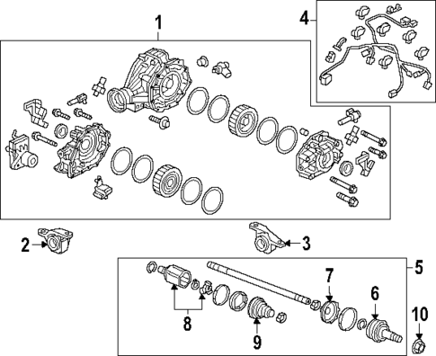 Axle & Differential for 2024 Honda Pilot #0