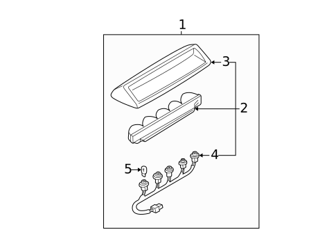High Mounted Stop Lamp for 2000 Nissan Maxima #0