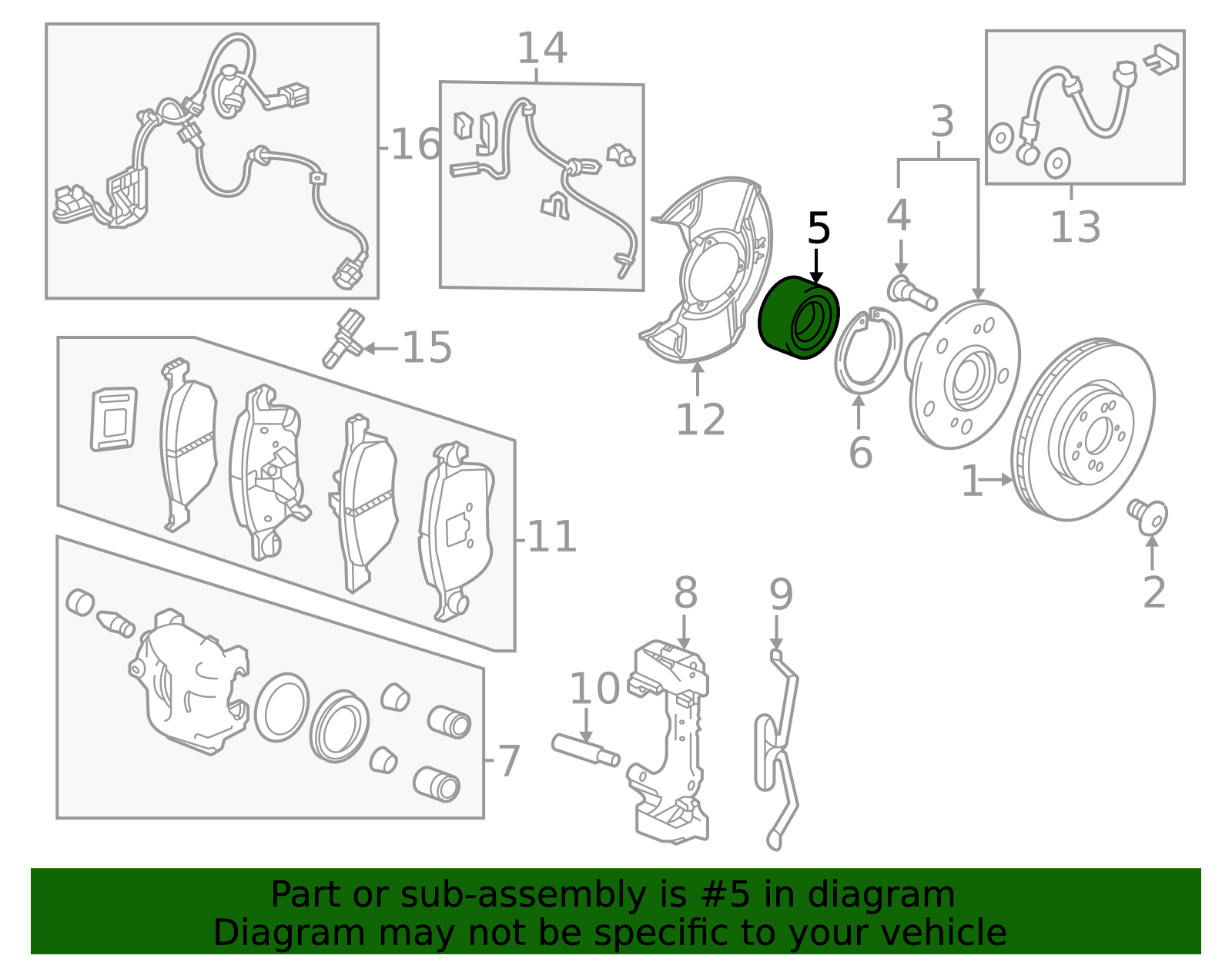 2023-2025 Acura Integra Bearing 44300-T20-A02 | OEM Parts Online