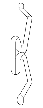 45005TVCA01 - Brakes: Caliper Support Retainer Clip for Acura Image